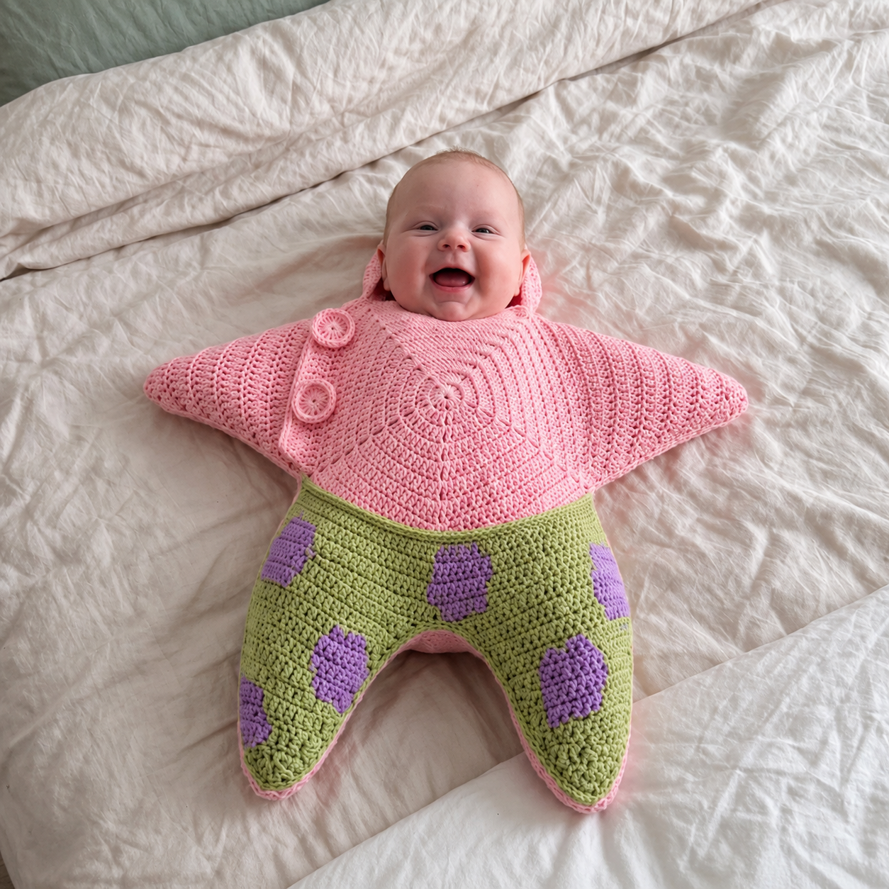 Star Snuggle – Handcrafted Baby Star Cocoon